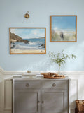 Laura Ashley Blue Beach Walk wall art frame (British brand)