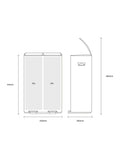Charles Bentley kitchen bin grey double compartment 30L, UK version
