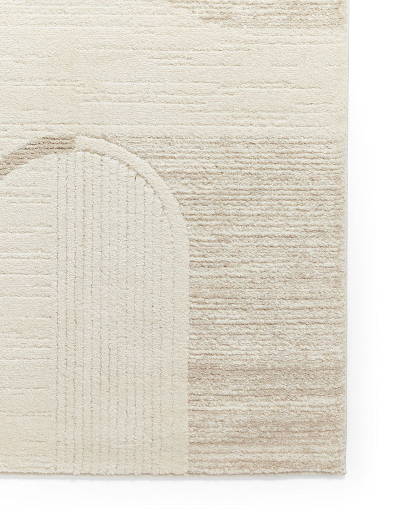 Think Rugs Elio beige modern abstract rug, UK version