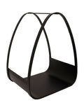 Snug black larch log holder, imported from the UK