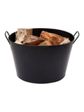 Snug black large willow log bucket set, UK version