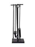Snug Black Redwood fireside companion set (British brand)