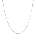 Dinny Hall sterling silver folded heart chain necklace, UK version