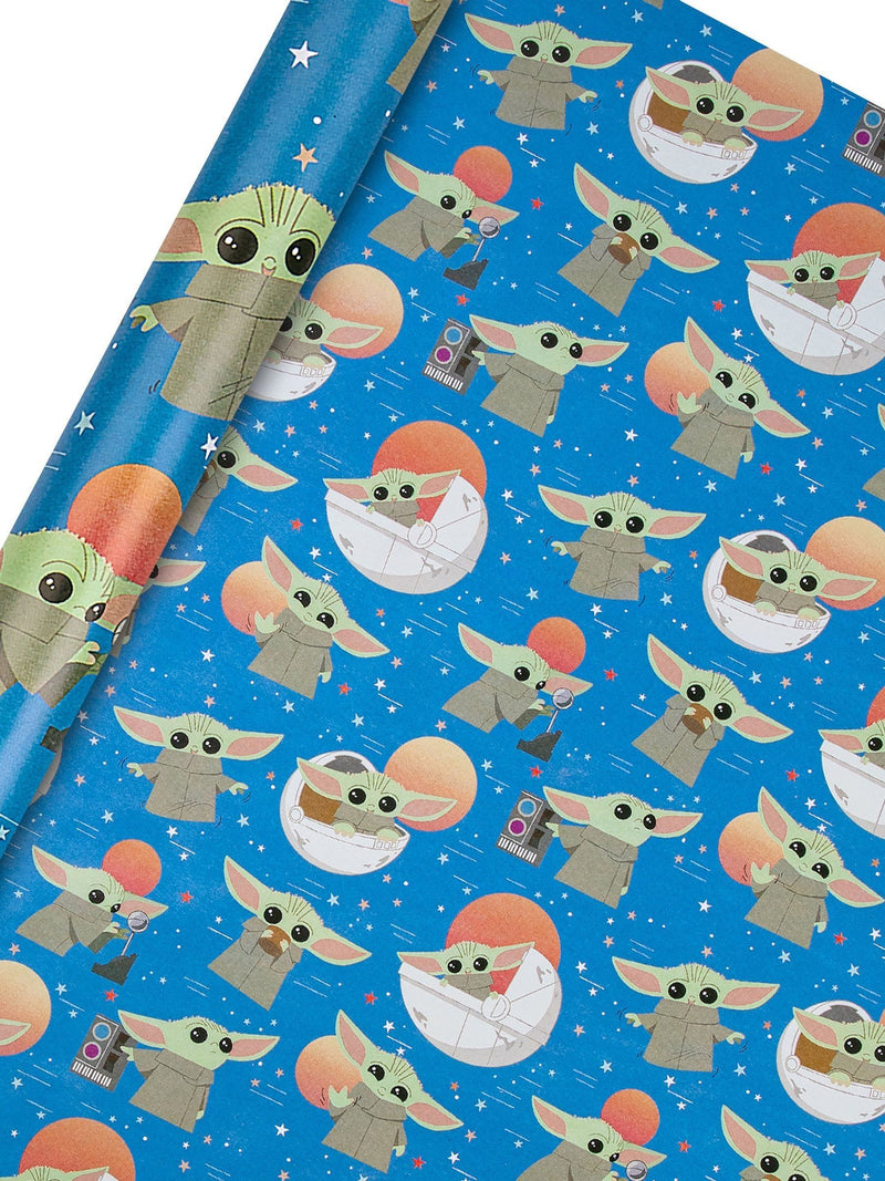 Hallmark Grogu wrapping paper 3 rolls, imported from the UK