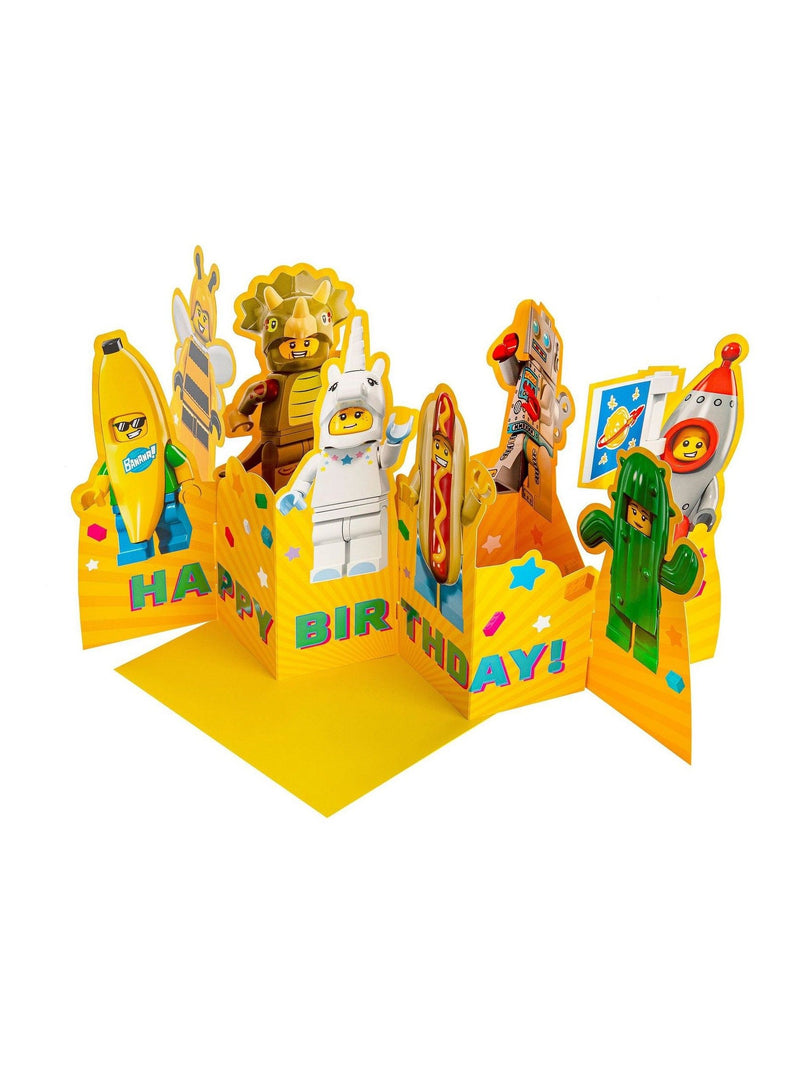 Hallmark LEGO 3D pop-up birthday card, imported from the UK