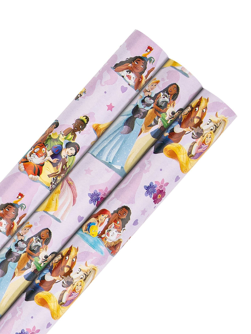 Hallmark Disney Princess wrapping paper 3 rolls, UK version