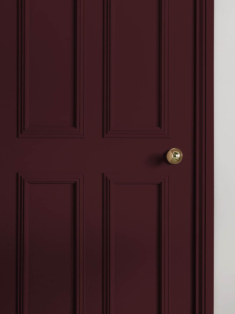 Graham & Brown Divine Damson paint sample, UK version