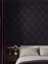 Next Graham & Brown Plum Woodland Fable Wallpaper Sample A4- Buy online at McGrocer