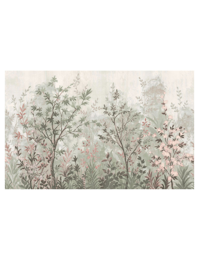 Graham & Brown Forest in Bloom Duck Egg mural sample A4, imported from the UK