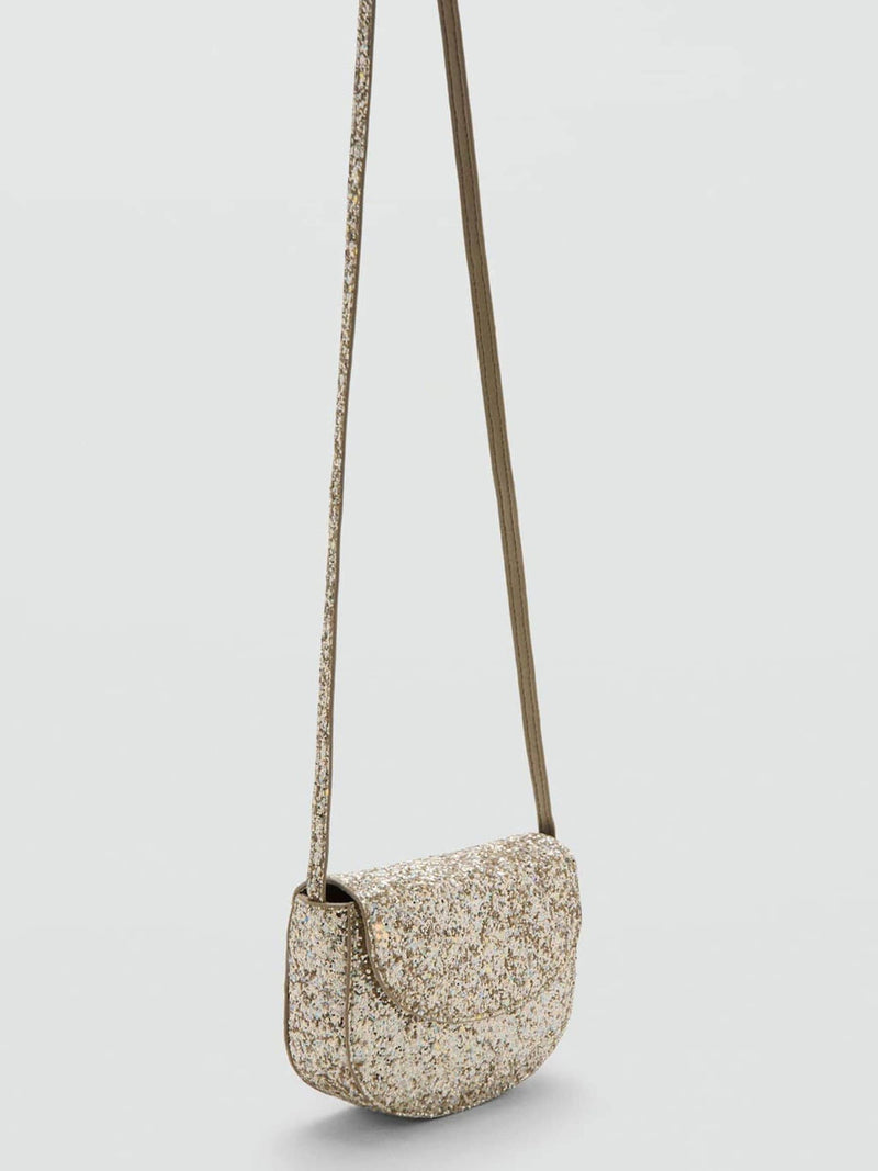 Mango gold sequin mini bag crossbody, UK version