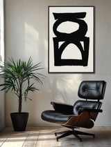 Next The Art Group Cream Abstract 2 Framed Canvas- Buy online at McGrocer