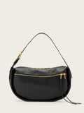 AllSaints Black Noemie shoulder bag, imported from the UK