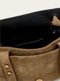 AllSaints Ursa Mini Suede Cross-Body Bag in brown, UK version