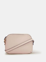Next Accessorize Cream Double Zip Cross-Body Bag- Buy online at McGrocer