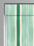 Bluebellgray Seaglass Seaside Stripe roman blind custom size (British brand)