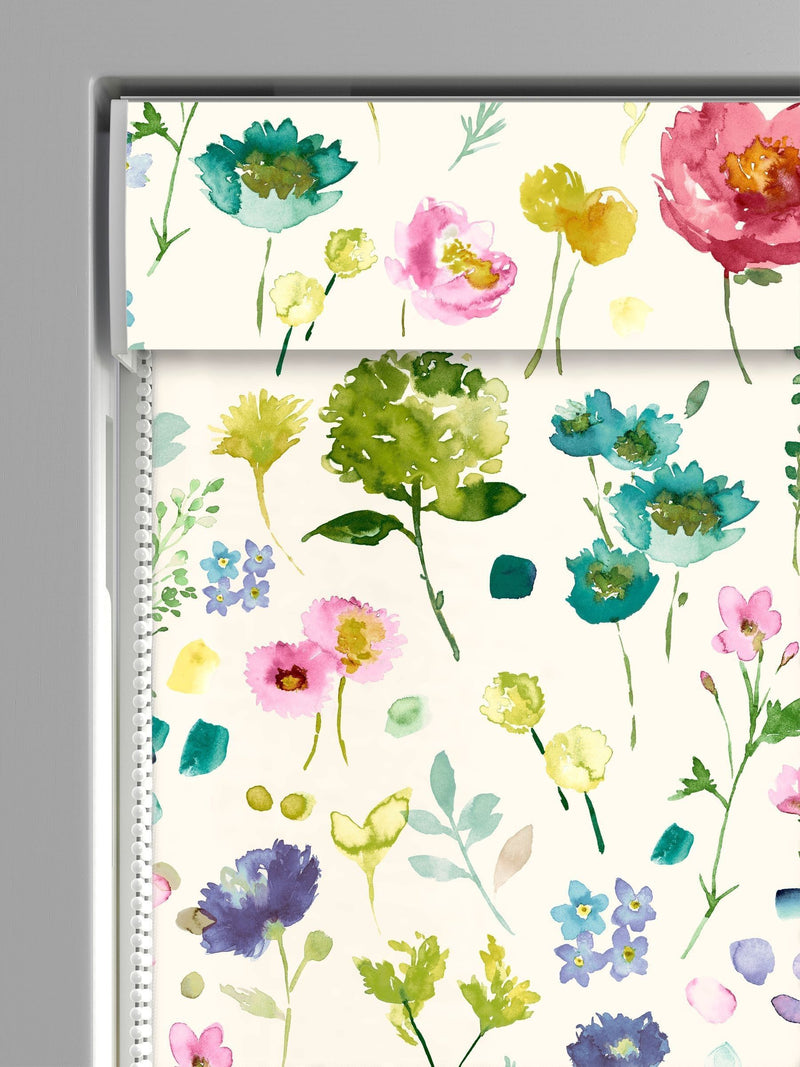 Bluebellgray Tetbury Spring roman blind floral print 1100x620mm, UK version