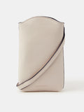 Accessorize cream pouch phone bag faux leather (British brand)