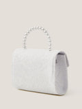 Monsoon cream rosette pearl handle bag - British product