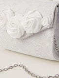 Monsoon cream rosette pearl handle bag - British product