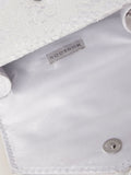 Monsoon cream rosette pearl handle bag - British product