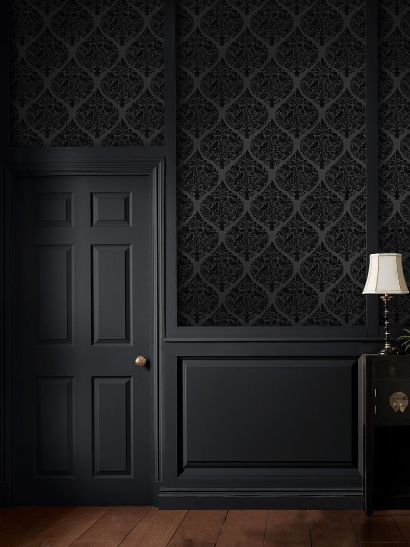 Graham & Brown Noir Woodland Fable wallpaper 10m (British brand)