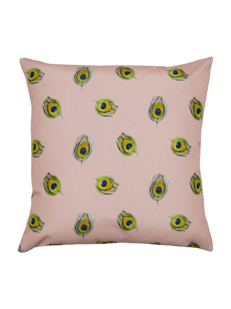 Evans Lichfield blue peacock outdoor cushion 43x43 (British brand)