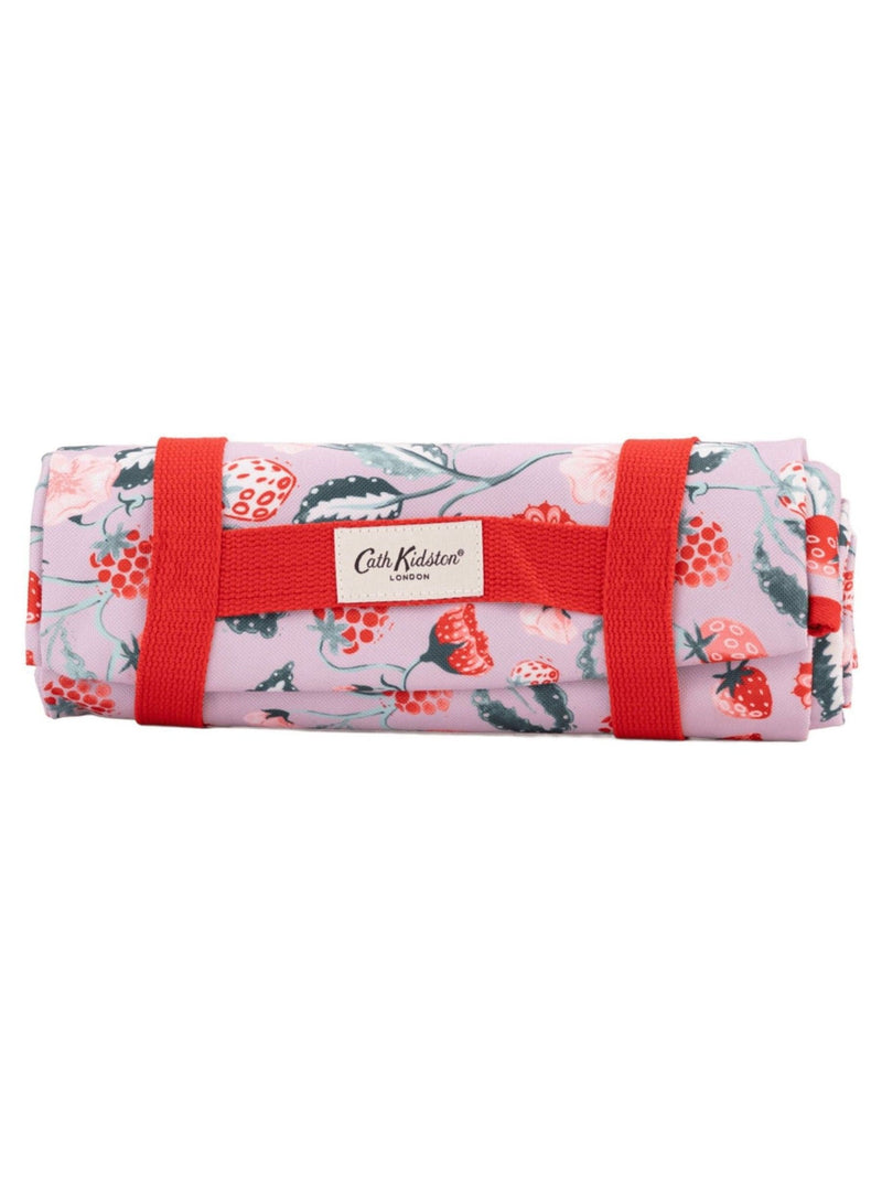 Cath Kidston pink raspberry pattern picnic blanket, UK version