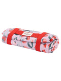 Cath Kidston pink raspberry pattern picnic blanket, UK version