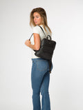 Pure Luxuries London black Anouk leather backpack, UK version