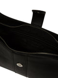 Pure Luxuries London black suki leather evening bag, imported from the UK