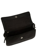 Pure Luxuries London Black Sabina leather grab bag - British product