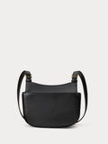 Lauren Ralph Lauren Marcy medium cross-body bag in black leather, UK version