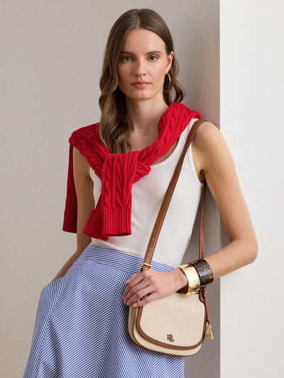 Next Lauren Ralph Lauren Natural Marcy Medium Cross-Body Bag- Buy online at McGrocer
