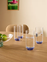 Next MADE.COM Set of 4 Blue Teia Hi Ball Glasses 350ml- Buy online at McGrocer