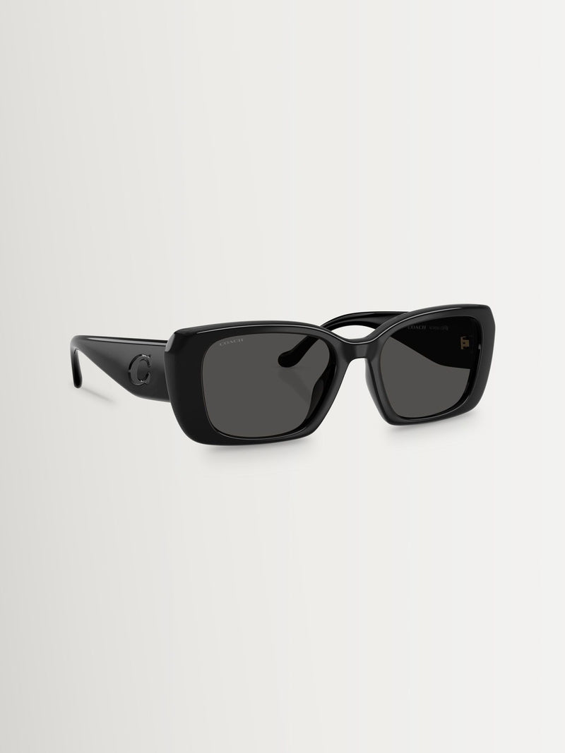 Coach square sunglasses black, UK version