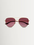 Coach pilot sunglasses gold frame merlot gradient lenses, imported from the UK