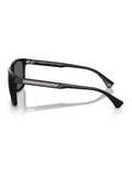 Emporio Armani black square polarised sunglasses, UK version