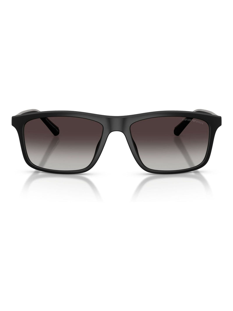 Emporio Armani pillow sunglasses with black matte frames (British brand)