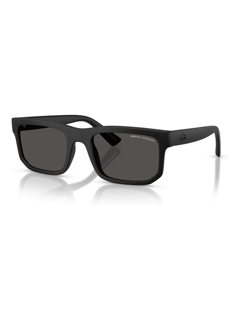 Armani Exchange square sunglasses matte black, UK version