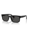 Armani Exchange square sunglasses matte black, UK version