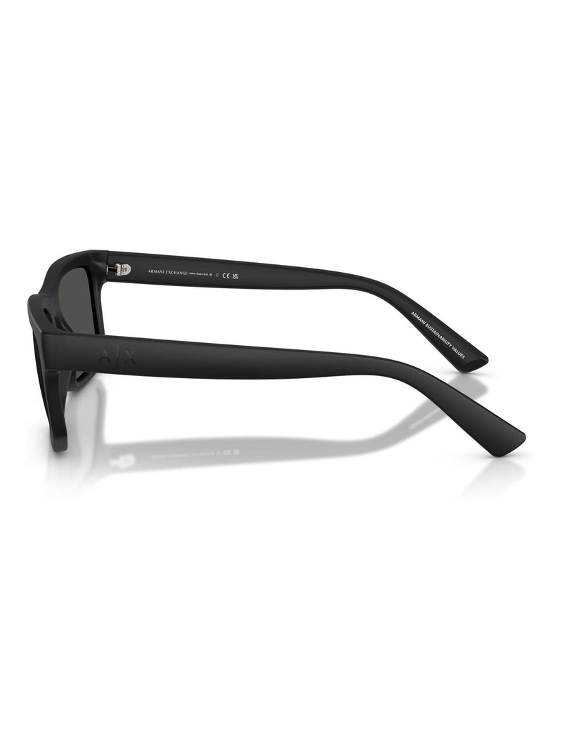 Armani Exchange square sunglasses matte black, UK version