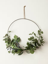 Next Lights4fun 35cm Eucalyptus Christmas Half Wreath- Buy online at McGrocer