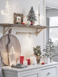 Lights4fun red TruGlow LED pillar candle trio (British brand)