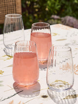 Next Dibor Set of 4 Clear Bevelled Highball Tumblers- Buy online at McGrocer