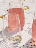 Dibor clear bevelled highball tumblers set of 4 - British product