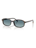Ray-Ban RB2232 irregular sunglasses with blue havana frames, imported from the UK