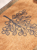 Cox & Cox natural mistletoe doormat 65x40cm - British product