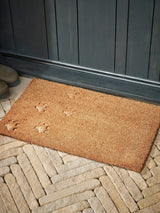 Next Cox & Cox Natural Embossed Paw Print Doormat 65x40cm- Buy online at McGrocer