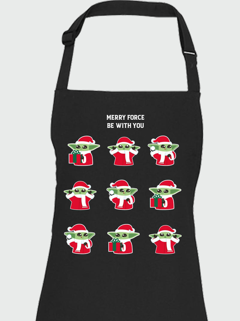 Brands In Black Mandalorian Christmas apron - British product