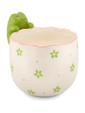 Sass & Belle green peeking frog planter 13cm, imported from the UK